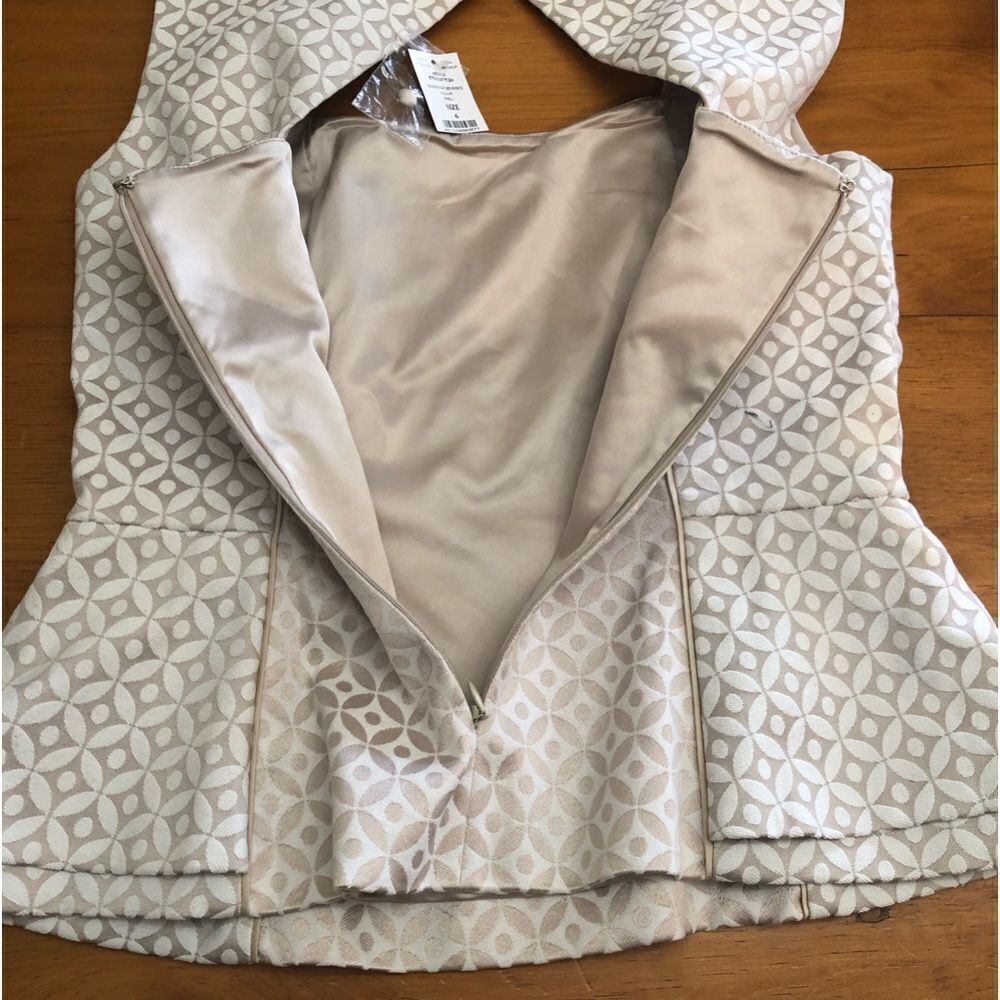 NWT White House Black Market Jacquard Bodice - Picture 7 of 11